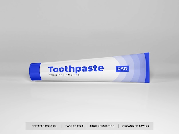 Download Premium PSD | Toothpaste packaging 3d mockup