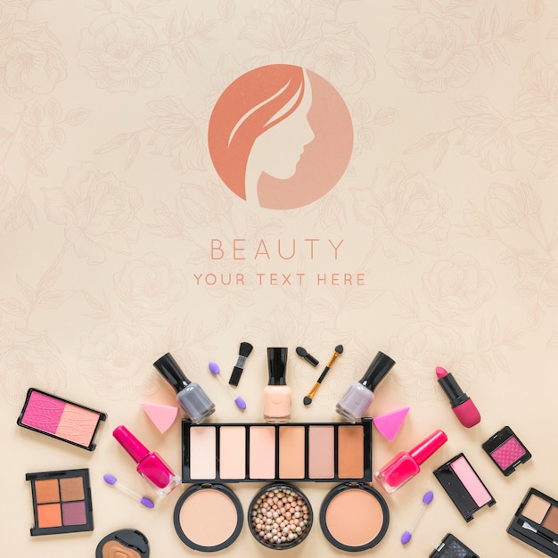 Download Glamorous Makeup Logo Design Free PSD - Free PSD Mockup Templates