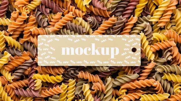 Download Free Psd Top View Of Mock Up Frame Design With Pasta