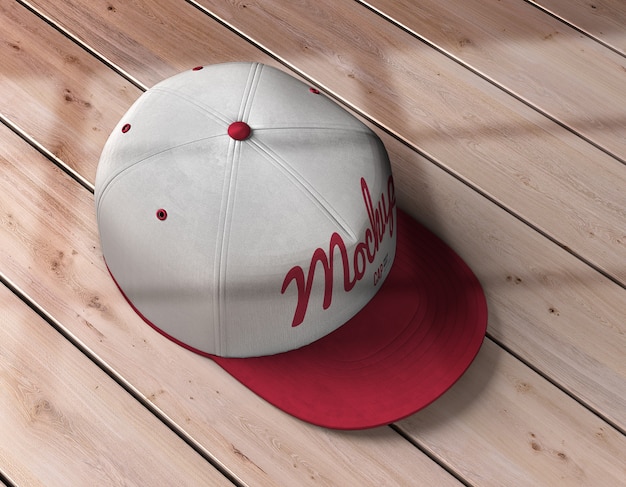 Download Premium PSD | Top view on sport cap mockup