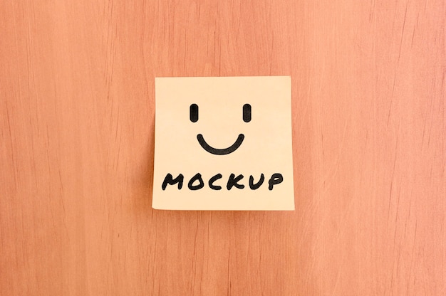 Download Premium PSD | Top view of sticky note mock-up