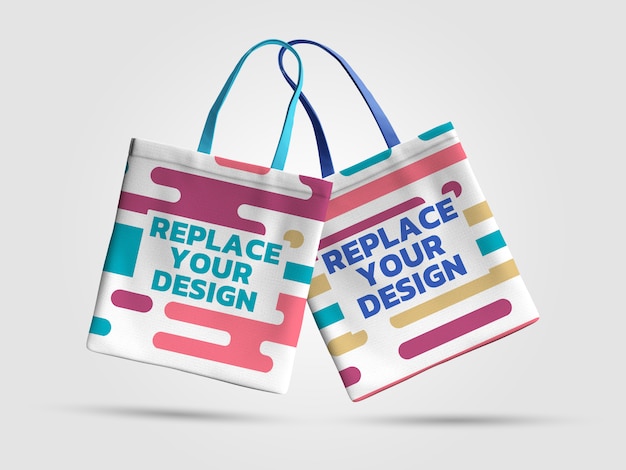 Download Tote bag mockup 3d rendering design | Premium PSD File