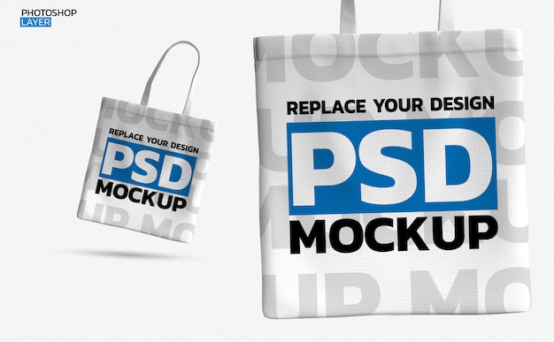 Download Tote bag mockup 3d rendering design | Premium PSD File