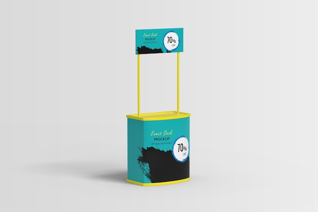 Download Premium PSD | Trade show booth display stand mockup