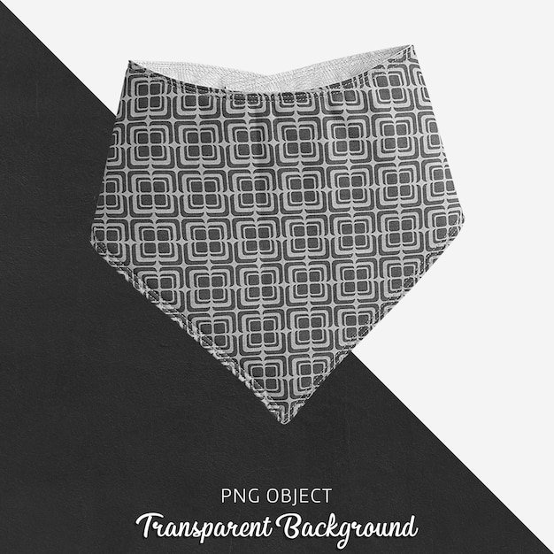 Download Transparent black and white patterned bandana | Premium PSD File