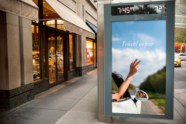 Download Travel billboard with mock-up PSD file | Free Download