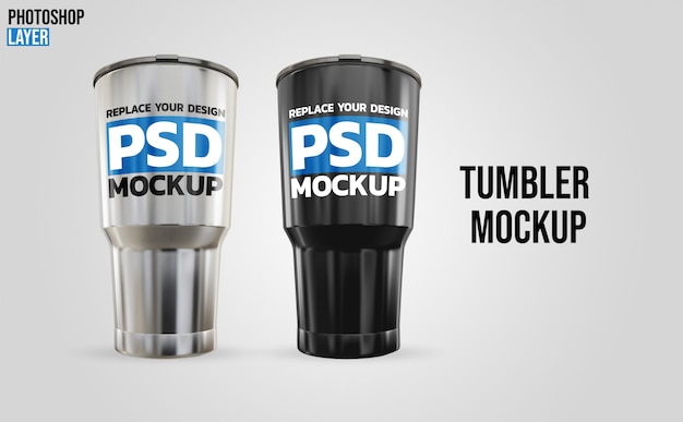 Download Tumbler rendering mockup | Premium PSD File