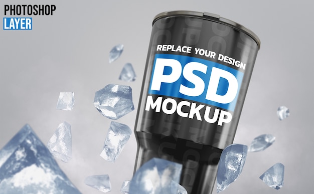 Download Premium PSD | Tumbler rendering mockup