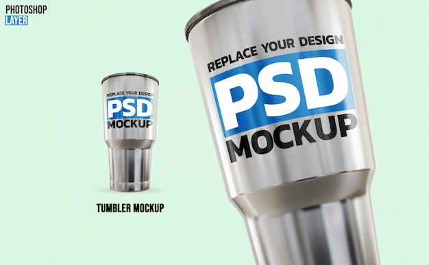 Download Premium PSD | Tumbler rendering mockup