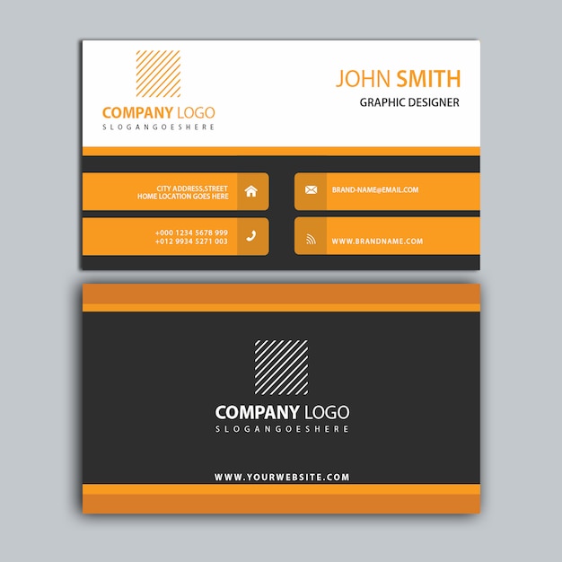 Premium PSD | Two color business card