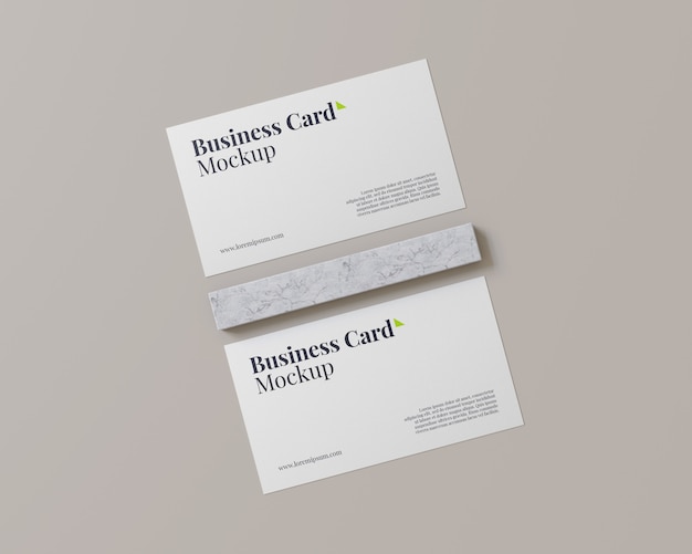 Download Two elegant business card mockup | Premium PSD File
