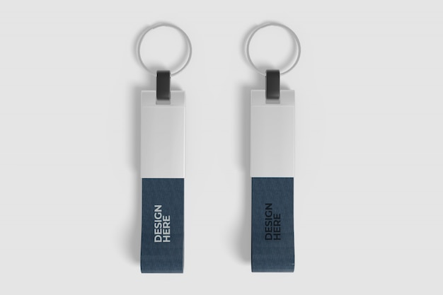 Download Two realistic keychain mockup | Premium PSD File