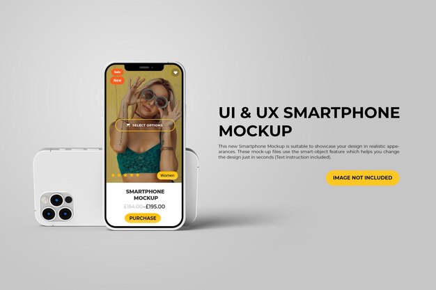 Download Premium PSD | Ui and ux smartphone mockup design isolated