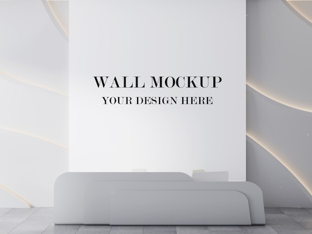 Download Premium PSD | Ultra modern reception area wall background ...