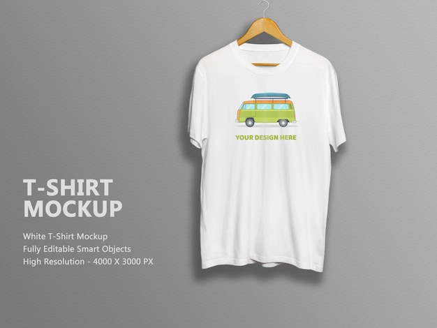 Download Unisex white t-shirt mockup template | Premium PSD File