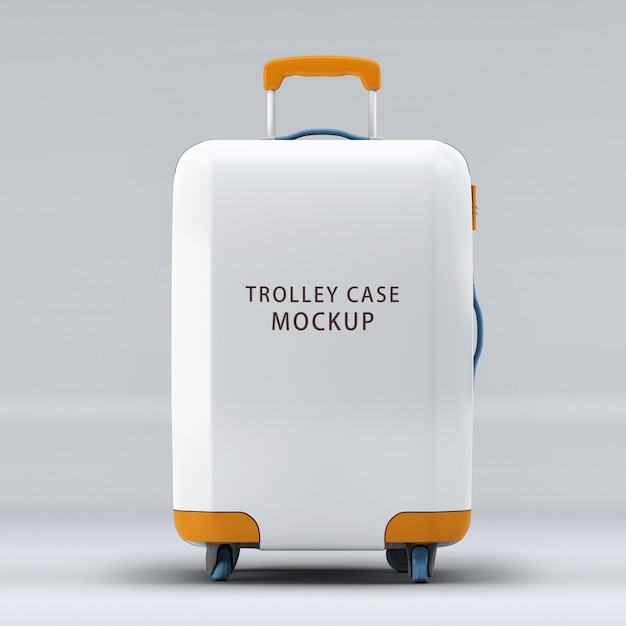 Download Premium PSD | Universal wheel trolley case or luggage ...