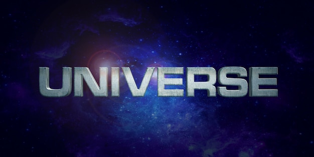 Universe text style effect | Premium PSD File