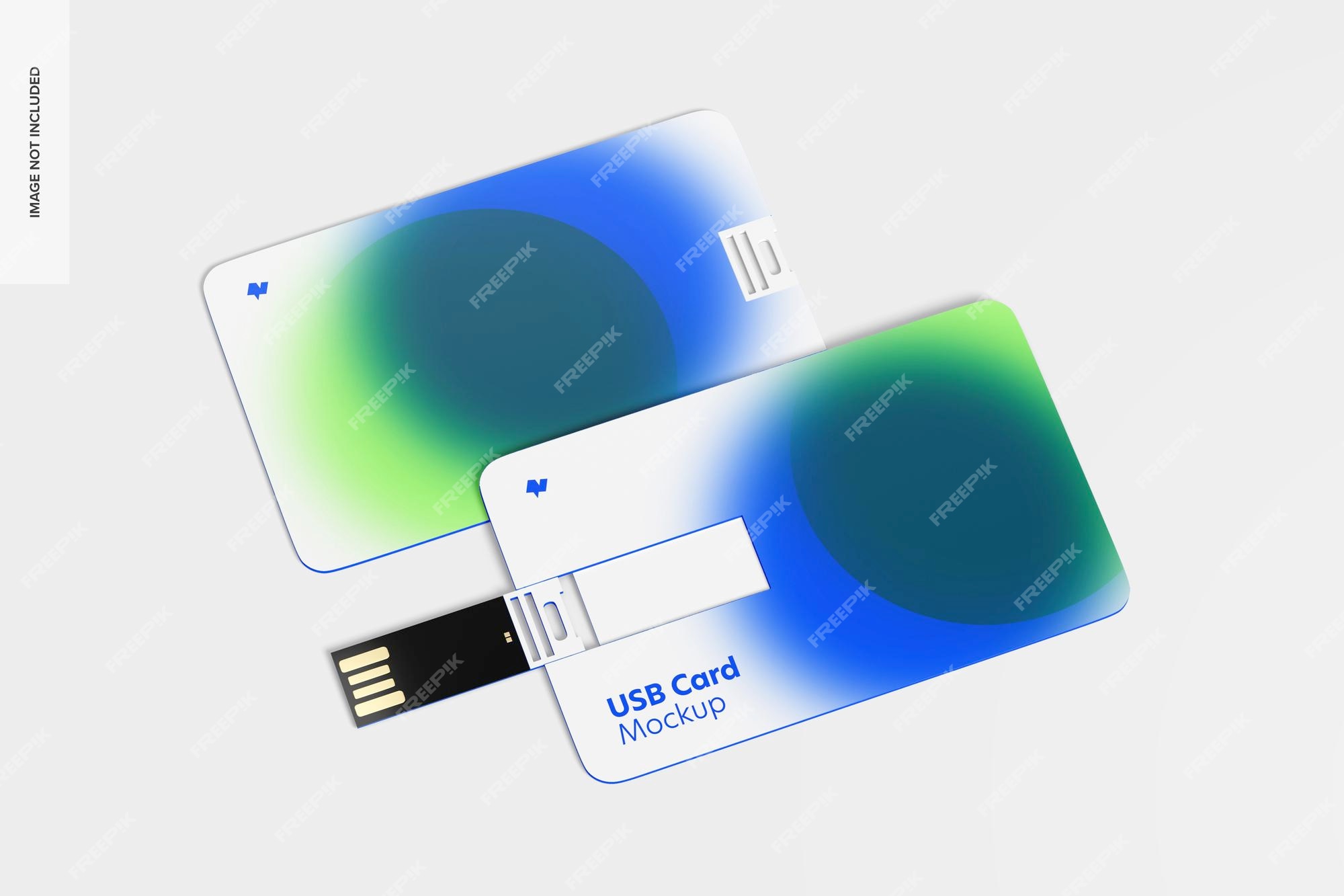 Premium PSD | Usb cards mockup