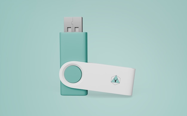 Usb stick mockup for merchandising PSD file | Free Download