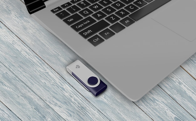 Usb stick mockup for merchandising | Free PSD File