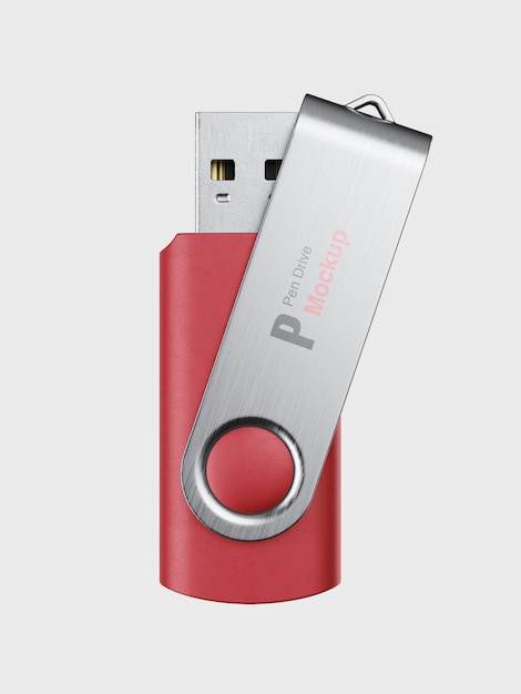Download Usb stick or pen drive mockup for merchandising | Premium ...