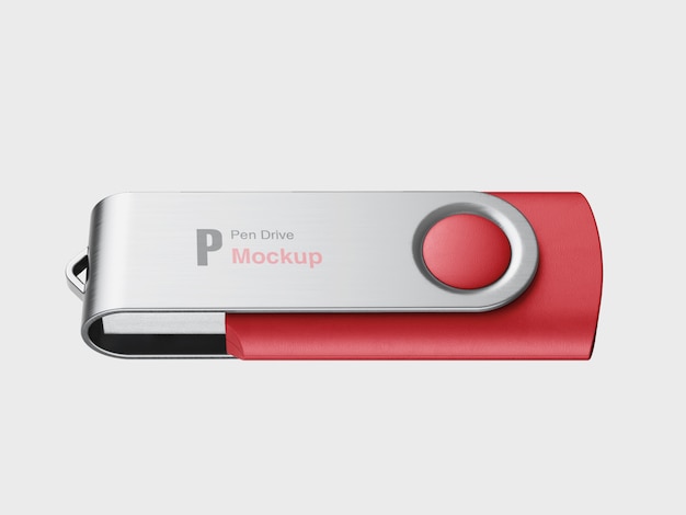 Download Usb stick or pen drive mockup for merchandising | Premium PSD File