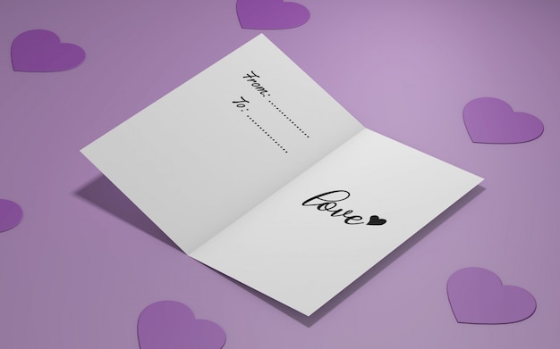 Download Valentine's party invitation mockup PSD file | Free Download