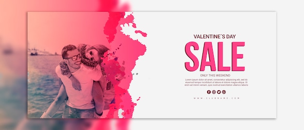 Download Free Psd Valentines Day Sale Banners Mockup PSD Mockup Templates