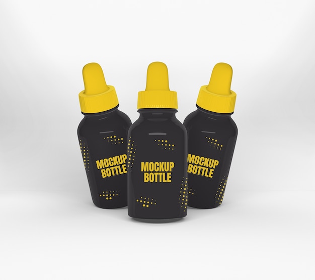 Premium PSD | Vape liquid bottle mockup isolated