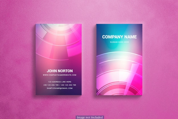 Download Vertical business cards mockup | Free PSD File PSD Mockup Templates