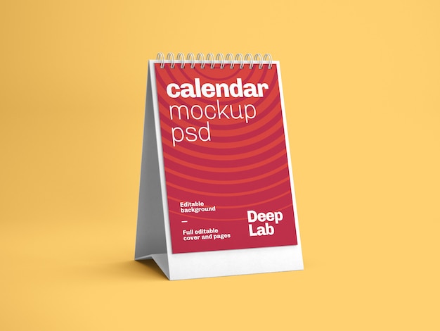 Vertical desk calendar mockup Premium Psd
