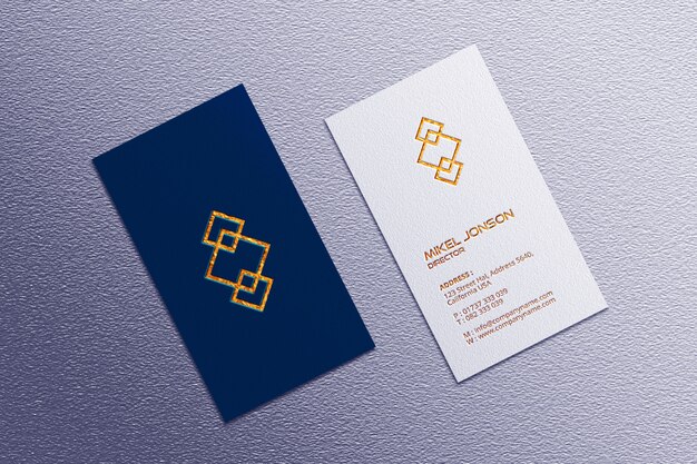 Download Vertical styles business card mockup | Premium PSD File