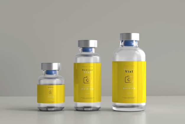 Download Free PSD | Vial bottle mock up