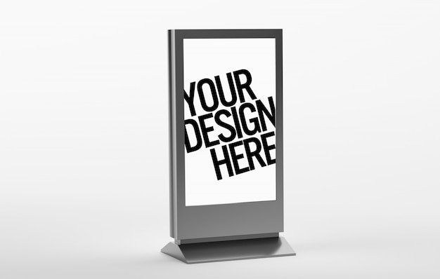 Download View of a advertisement stand mockup | Premium PSD File