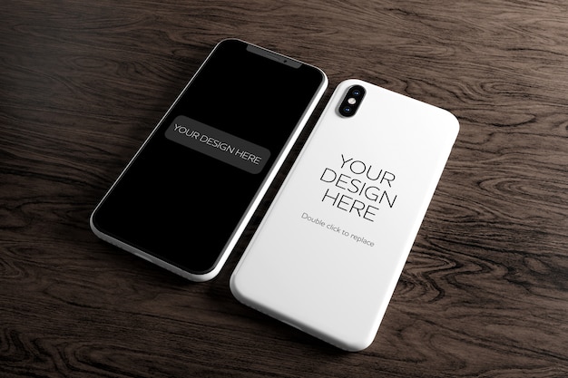 Download View of a smartphone case mockup | Premium PSD File