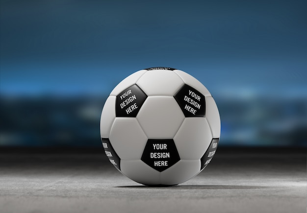 Download View of a soccer ball mockup PSD file | Premium Download
