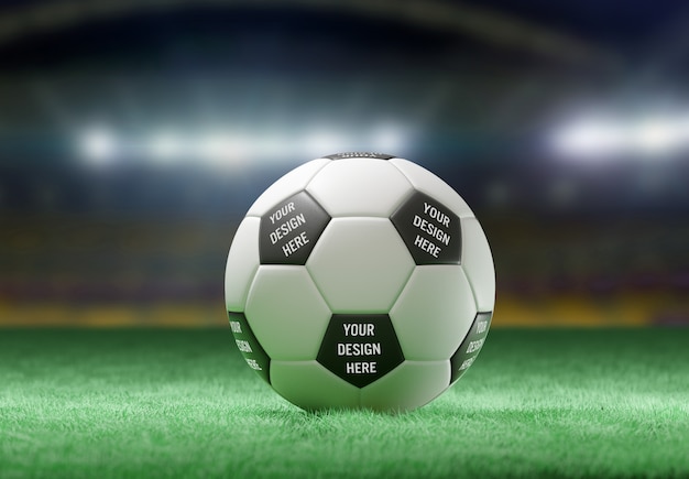 Download View of a soccer ball mockup PSD file | Premium Download