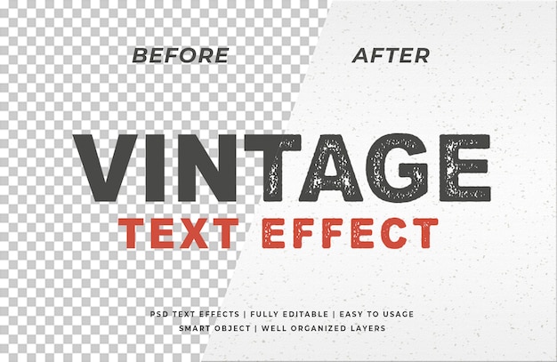 Vintage stamp letterpress text effect Premium Psd