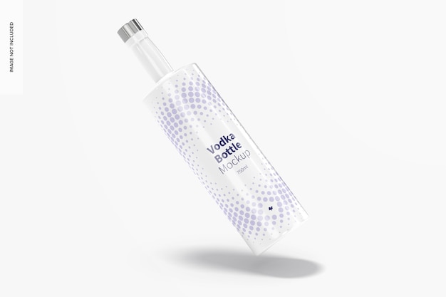 Download Free Psd Vodka Bottle Mockup Floating