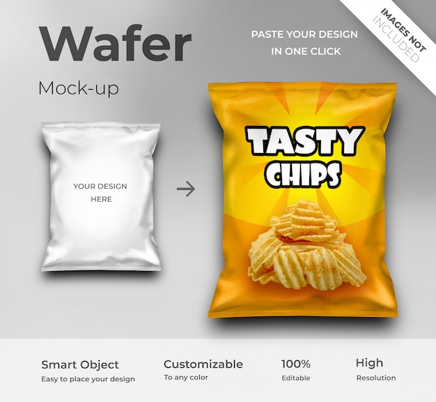 Download Wafer mockup PSD file | Premium Download