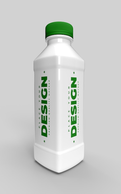 Download Premium Psd Water Bottle Mockup For Milk Or Fresh Drink Product