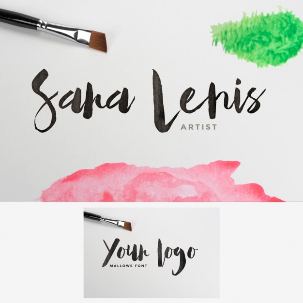 Download Free Watercolor Stained Logo Mock Up Free Psd File Use our free logo maker to create a logo and build your brand. Put your logo on business cards, promotional products, or your website for brand visibility.