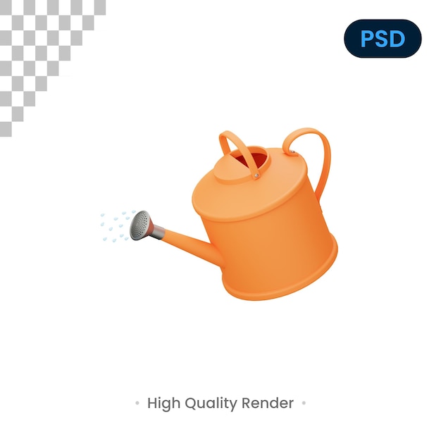 Premium PSD | Waterpot 3d render illustration premium psd