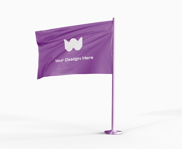 Download Waving flag mockup | Premium PSD File