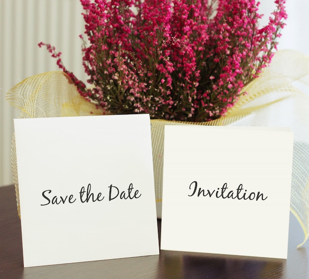 Wedding invitation mockup PSD file | Premium Download