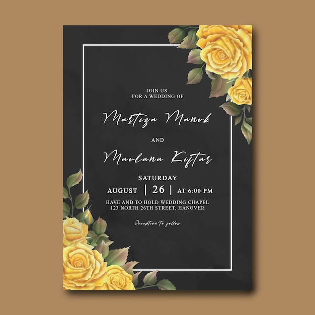 Download Wedding Invitation Yellow Images Free Vectors Stock Photos Psd PSD Mockup Templates