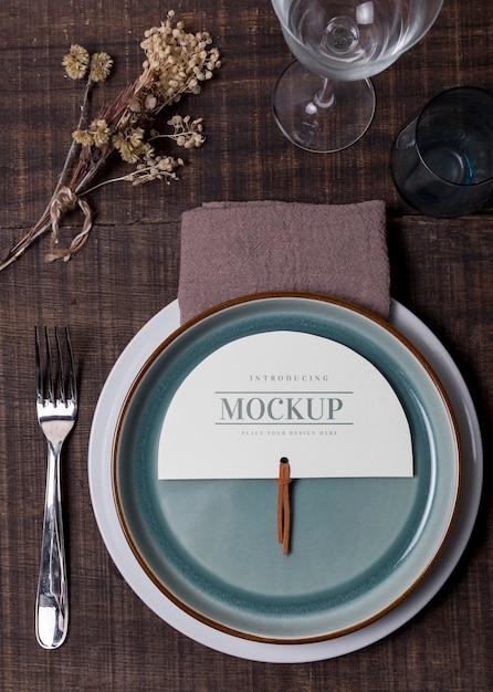 Download Free Psd Wedding Still Life Mockup With Table Number Design