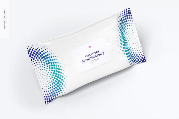 Download Premium PSD | Wet wipes small packaging mockup
