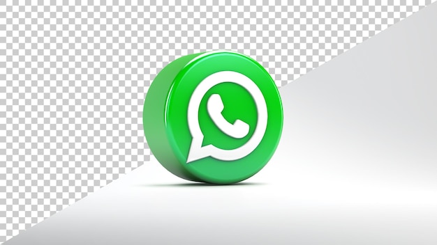 Premium Psd Whatsapp App Icon Isolated On White Background In 3d Rendering