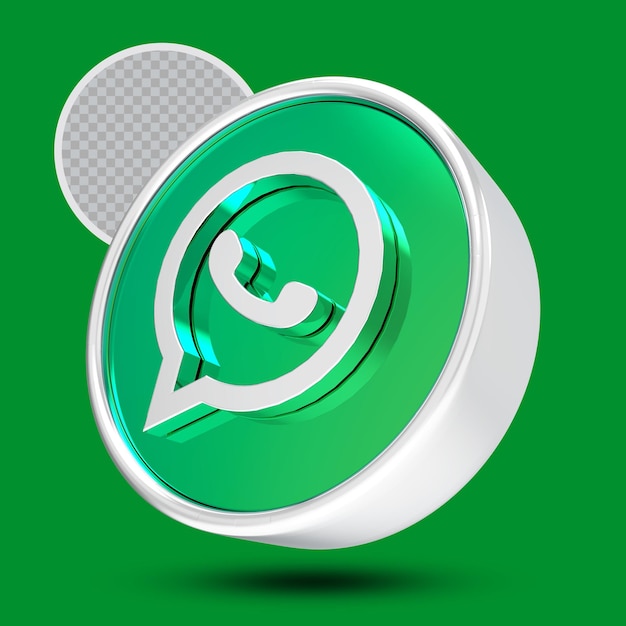 Premium PSD | Whatsapp isolated 3d rendered icon